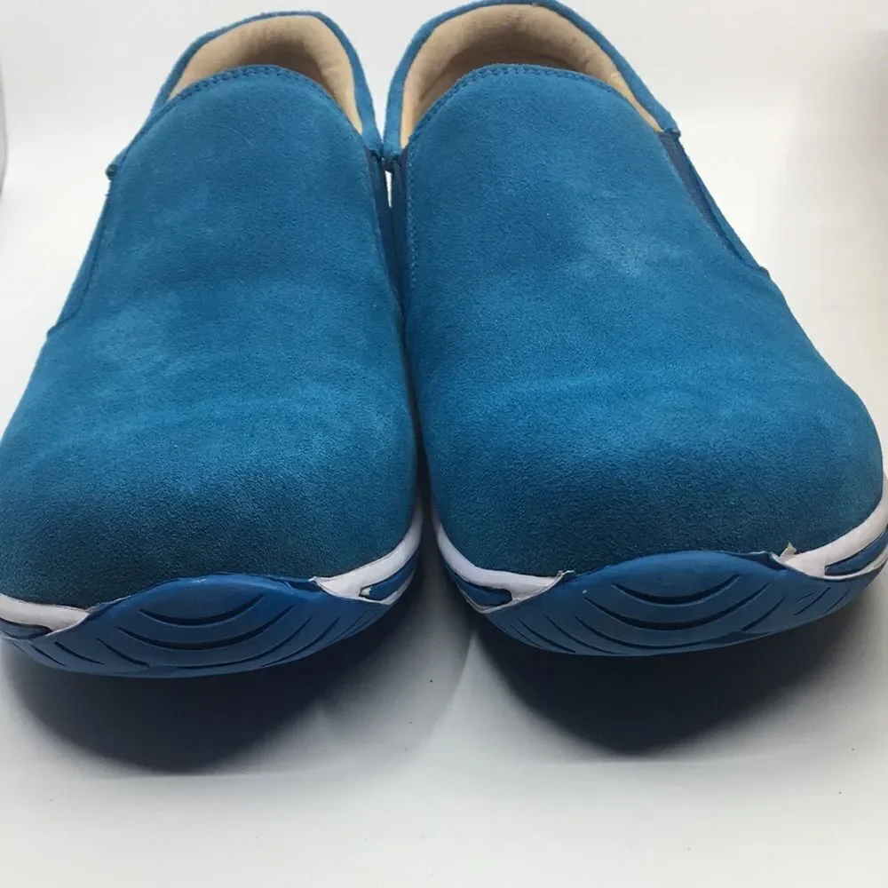 NIB Alegria Men’s Aaron Blur Suede Slip On Shoes - Size 47 EU 13 US